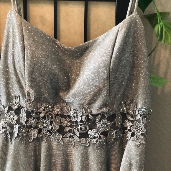 City Studio Silver Glitter Dress - Picture 2 of 10
